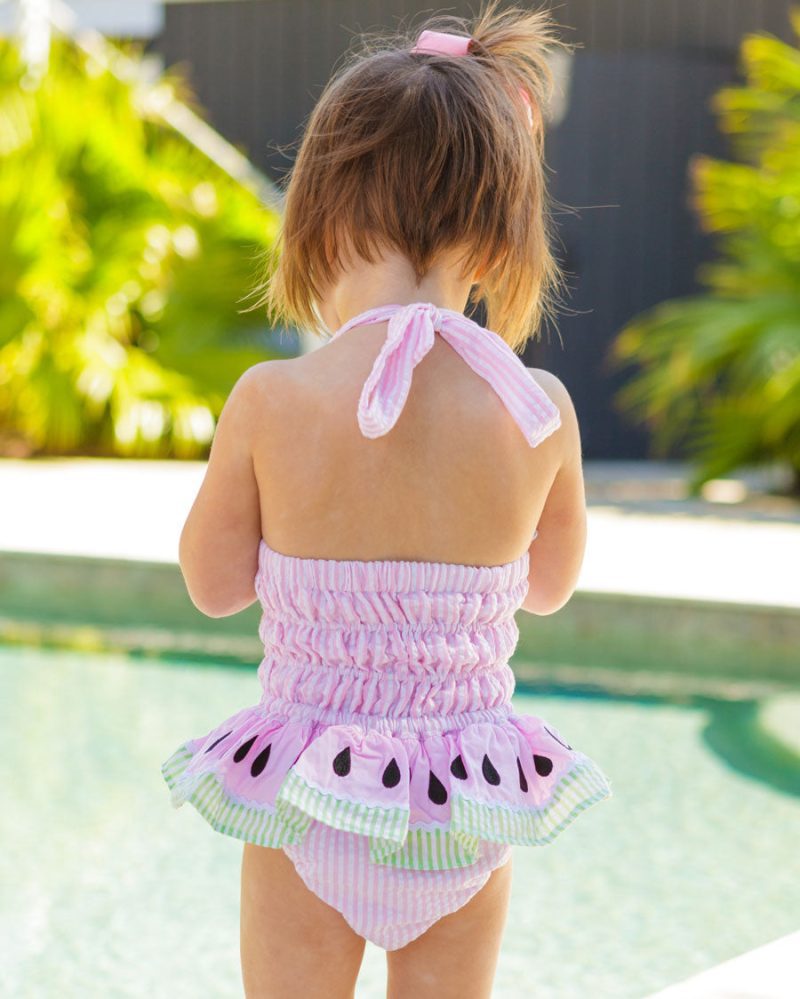 pinkseersuckerwatermelonswimsuit modelback mwn